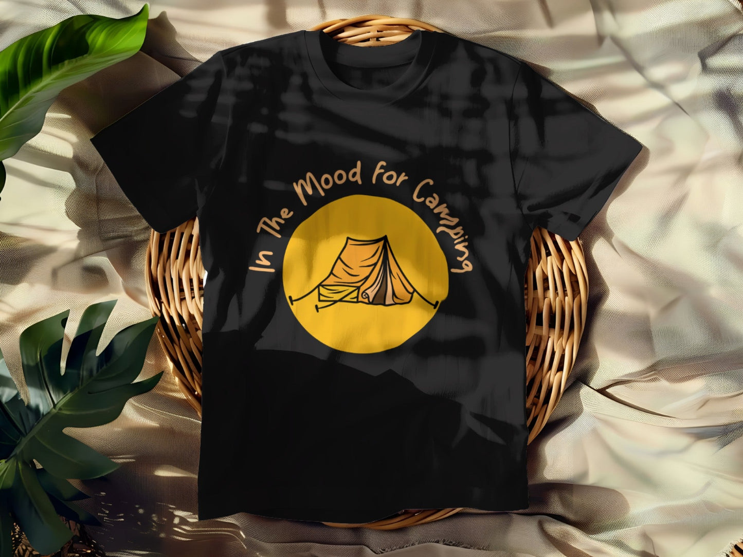In The Mood for Camping T-shirt (Black)