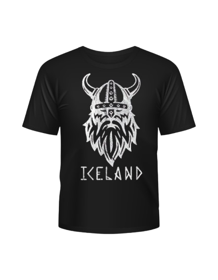 Icelandic Pirate Backprint Tee – Black T-Shirt with Arctic Raider Graphic
