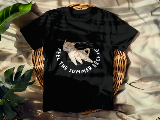 Funny Feel The Summer Breeze T-shirt - Graphic Feel The Summer Breeze Tee