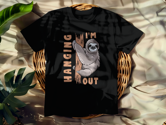 Funny Hanging I'm Out T-shirt - Graphic Hanging I'm Out Tee