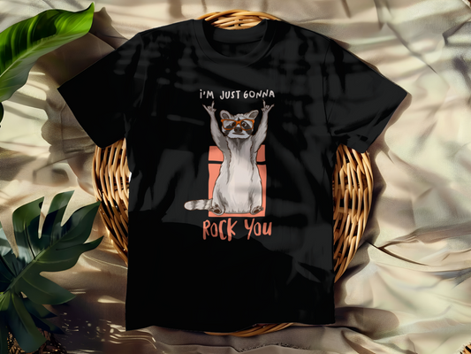 Funny I'm Just Gonna Rock You T-shirt - Graphic I'm Just Gonna Rock You Tee