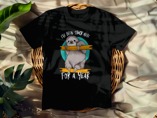 Funny I've Been Stuck Here For A Year T-shirt - Graphic I've Been Stuck Here For A Year Tee