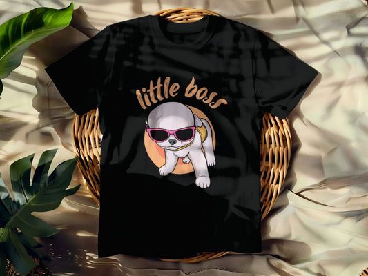 Funny Little Boss T-shirt - Graphic Little Boss Tee