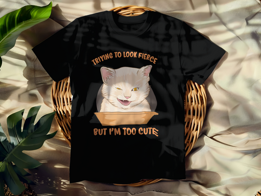 Funny Trying to Look Fierce T-shirt - Graphic Trying to Look Fierce Tee